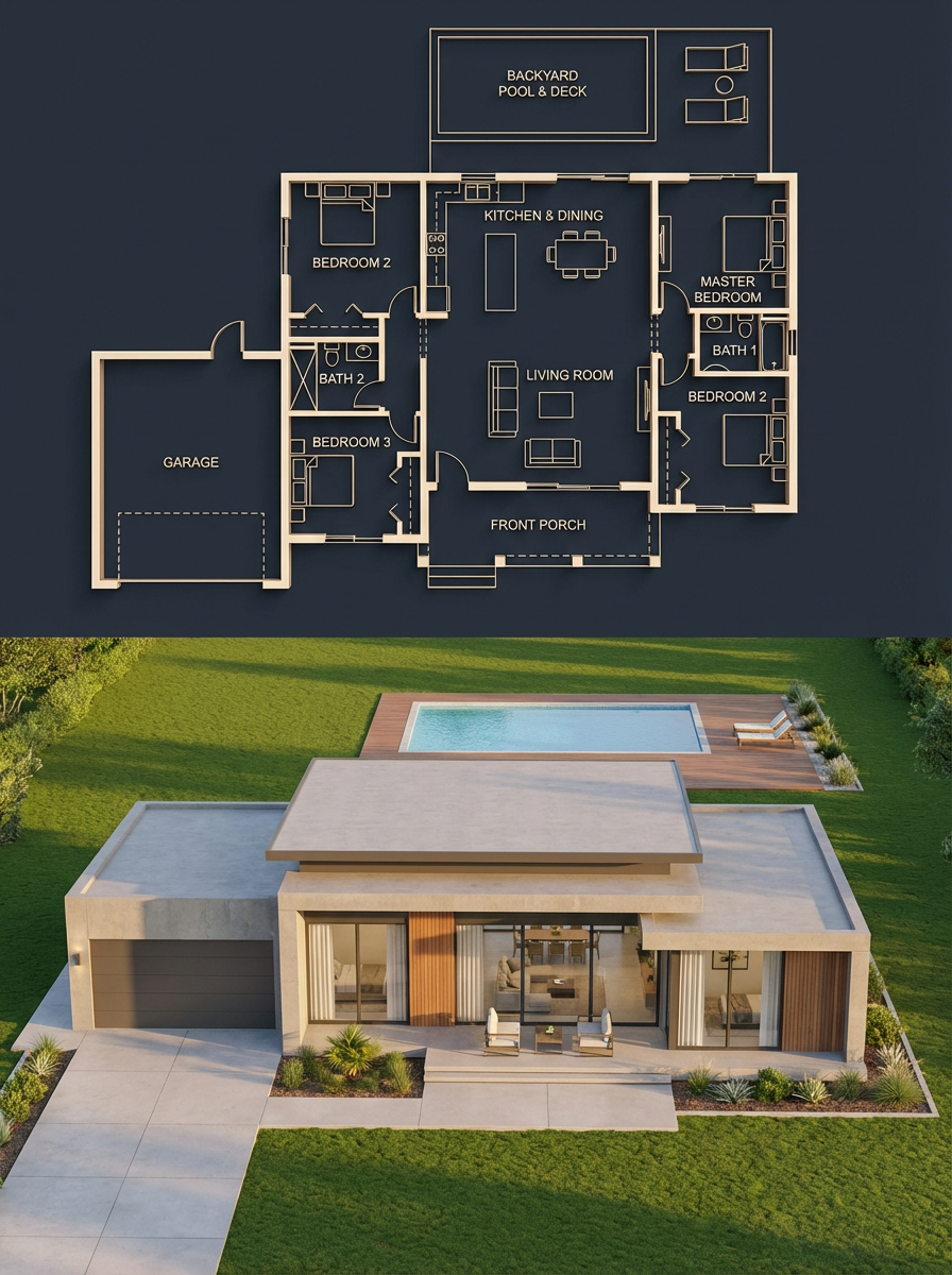 Blueprint to reality split