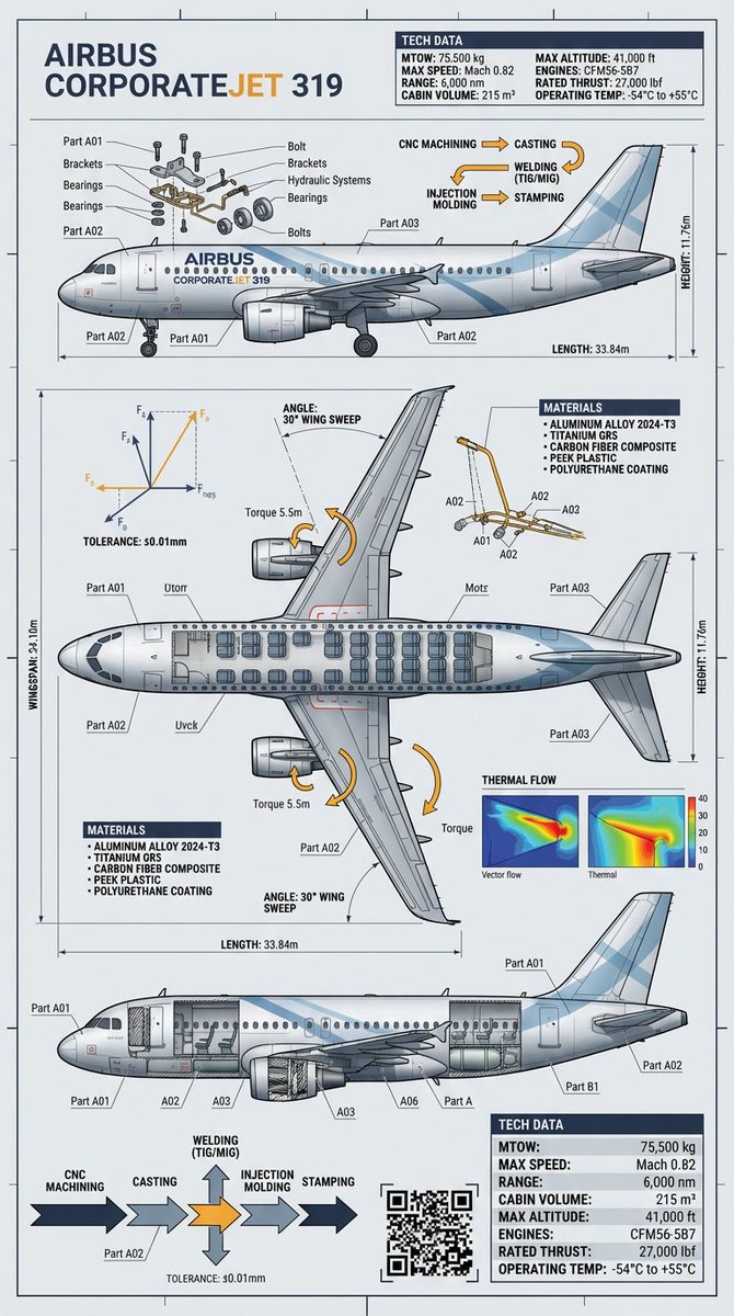 Industrial object infographic