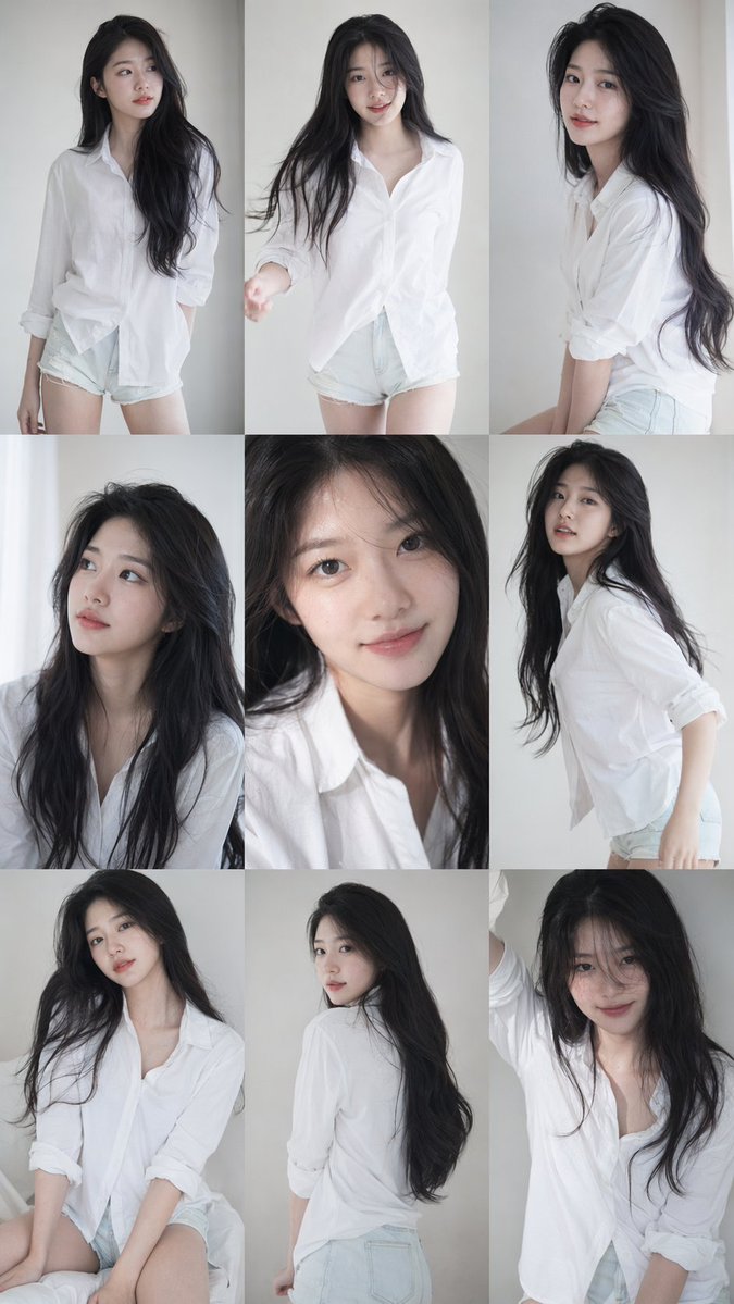 Korean idol photobook grid
